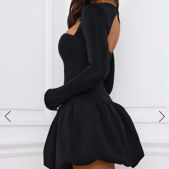 Oh Polly Longsleeve Bubble Mini Dress☕️ - Picture 3 of 12